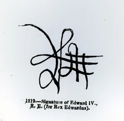 Edward IV:n allekirjoitus (1442-83)